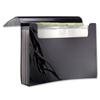 Rexel Ecodesk Expanding File Recycled Plastic ID Panel 7 Sections for 350 Sheets A4 Black Ref 2102155