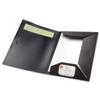 Rexel Ecodesk Flap Folder Recycled Plastic ID Panel 3-Flap for 45 Sheets A4 Black Ref 2102153