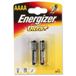 Energizer UltraPlus FSB-2 Battery Alkaline Quad AAAA E96 1.5 V Ref 624625 [Pack 2]