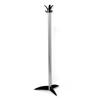 Acorn Vortex Hat and Coat Stand Metal and 3 Double Pegs H1550mm Silver and Black Ref 843975