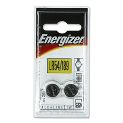 Energizer Alkaline LR54 Button Cell Battery 1.5V Ref LR54 189 PIP2 [Pack 2]