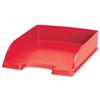 Leitz Plus Letter Tray Robust Polystyrene High-sided with Extra Label-space Red Ref 52270025