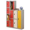 Trexus 2 Door Locker W305xD305xH1220mm Silver White - 862215