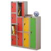 Trexus 1 Door Locker W305xD305xH1220mm Silver Green - 862299