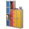 Trexus 4 Door Locker ACTIVECOAT W305xD460xH1780mm Silver Blue - 862613