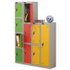 Trexus 4 Door Locker W305xD460xH1780mm Silver Green - 862639