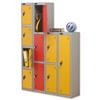 Trexus 4 Door Locker W305xD460xH1780mm Silver Yellow - 862647