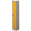 Trexus Plus 1 Door Locker W305xD305xH1780mm Silver Yellow - 862702