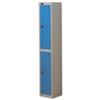 Trexus Plus 2 Door Locker W305xD305xH1780mm Silver Blue - 863197
