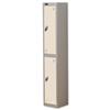 Trexus Plus 2 Door Locker W305xD460xH1780mm Silver White - 863294