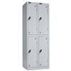 Trexus Plus 2 Door Locker Nest of 2 W305xD305xH1780mm Silver - 863309