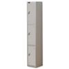 Trexus Plus 3 Door Locker Nest of 1 W305xD460xH1780mm Silver - 863731