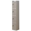 Trexus Plus 4 Door Locker Nest of 1 W305xD305xH1780mm Silver - 864150