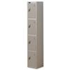 Trexus Plus 4 Door Locker Nest of 1 W305xD460xH1780mm Silver - 864215