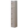 Trexus Plus 5 Door Locker Nest of 1 W305xD305xH1780mm Silver - 864639