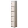 Trexus Plus 5 Door Locker W305xD305xH1780mm Silver White - 864689