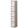 Trexus Plus 5 Door Locker W305xD460xH1780mm Silver White - 864744