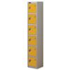 Trexus Plus 6 Door Locker W305xD305xH1780mm Silver Yellow - 865155
