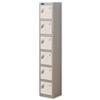Trexus Plus 6 Door Locker W305xD305xH1780mm Silver White - 865163