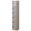 Trexus Plus 6 Door Locker Nest of 1 W305xD460xH1780mm Silver - 865171
