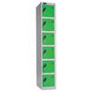 Trexus Plus 6 Door Locker W305xD460xH1780mm Silver Green - 865202