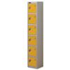 Trexus Plus 6 Door Locker W305xD460xH1780mm Silver Yellow - 865210