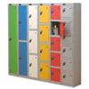 Trexus Plus 6 Door Locker W305xD305xH1780mm Silver White - 865286