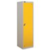Trexus Uniform Locker 1 Door W460xD460xH1780 Silver Yellow - 865935