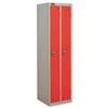 Trexus Twin Locker 2 Door W460xD460xH1780 Silver Red - 865977