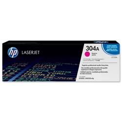 Hewlett Packard (HP) No. 304A Laser Toner Cartridge Page Life 2800pp Magenta Ref CC533A