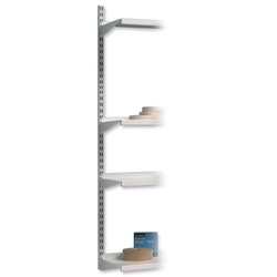 Trexus Top Shelf Extension Upright for Shelving Unit H1524mm White