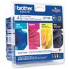 Brother Inkjet Cartridge Value Pack 4 Colour Ref LC1100VALBP [Pack 4]