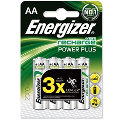 Energizer Battery Rechargeable NiMH Capacity 2000mAh HR6 1.2V AA Ref 632976 [Pack 4]