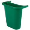 Rubbermaid Saddle Bin for Wastebasket Polyethylene 4.5 Litres W265xD120xH295mm Green Ref 2950-73-GRN