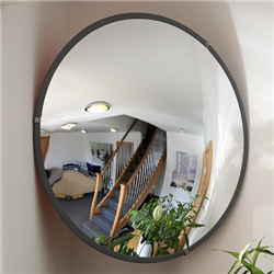 Helix Indoor Security Mirror Durable Polycarbonate Steel Mounting Plates 450mm Ref PW0040