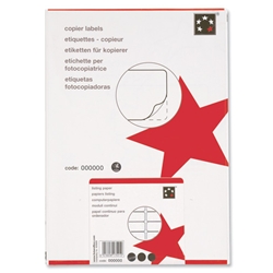 5 Star Labels Copier 8 per Sheet 105x74mm White [800 Labels]