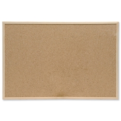 5 Star Noticeboard Cork with Pine Frame W600xH400mm