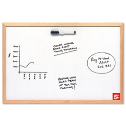 5 Star Whiteboard Economy Drywipe Board Lightweight W600xH400mm