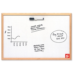 5 Star Economy Drywipe Whiteboard Board Lightweight W900xH600mm