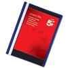 5 Star Project Flat File Lightweight Polypropylene with Indexing Strip A4 Dark Blue [Pack 5]