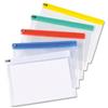 5 Star Zip Filing Bags PVC Clear Front with Coloured Seal [Pack 30]