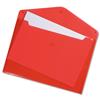 5 Star Envelope Wallet A4 Translucent Red [Pack 5] - 908781
