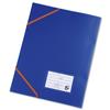 5 Star 3 Flap Elasticated File A4 Dark Blue [Pack 5] - 908838
