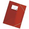 5 Star 3 Flap Elasticated File Polypropylene A4 Red [Pack 5]