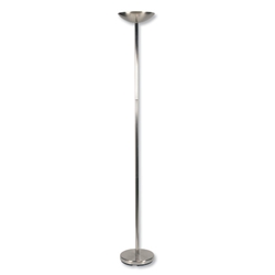 Merit Uplighter Halogen with Dimmer Switch 300W 1820mm Tall Silver Ref 909469