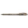 5 Star Grip Ball Point Pen 1mm Tip 0.4mm Line Black [Pack 10] - 910008