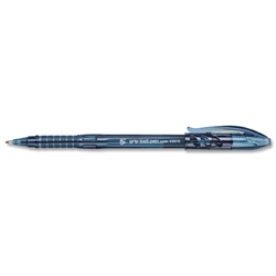 5 Star Grip Ball Pen 1.0mm Tip 0.4mm Line Blue [Pack 10]