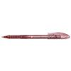 5 Star Grip Ball Pen 1.0mm Tip 0.4mm Line Red [Pack 10]