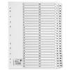 5 Star Index 150gsm Card with Clear Mylar Tabs 1-50 A4 White - 913403