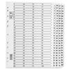 5 Star Index 150gsm Card with Clear Mylar Tabs 1-100 A4 White - 913411